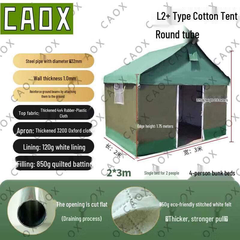 CAOX Outdoor Construction Warm Canvas Tent