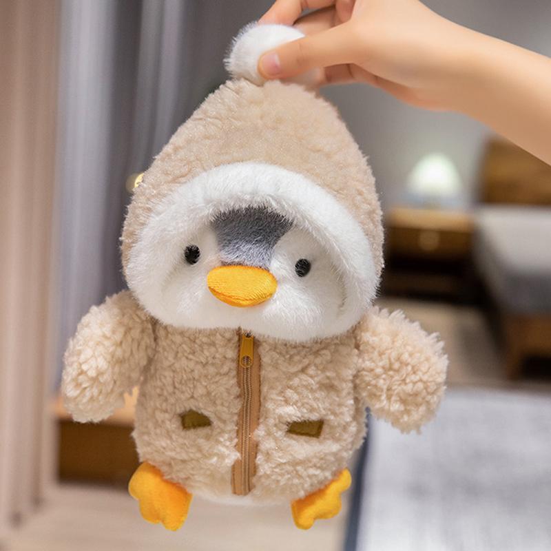 Cute Penguin Plush Toy Baby Comforting Sleep Doll Fluffy Penguin