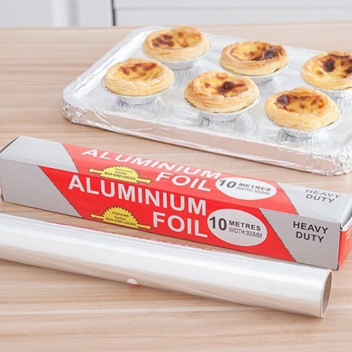 10m Thickened Aluminum Foil for Baking & BBQ - Disposable Kitchen Foil Paper
