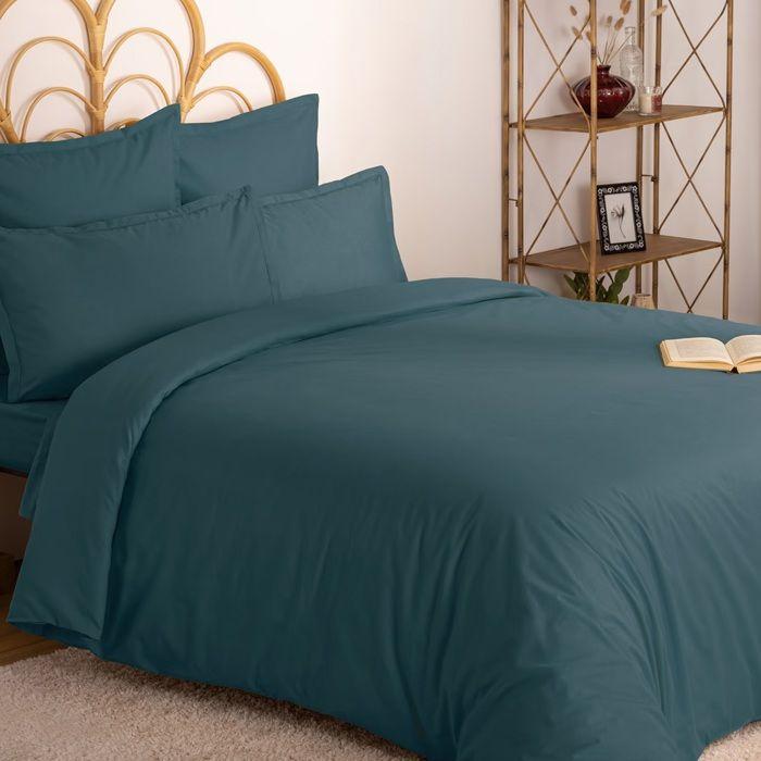 Housse De Couette 140 X 200 Cm Uni Couleur Moderne Orage
