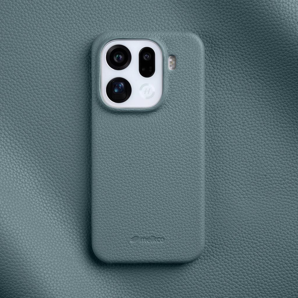Melkco Genuine Cowhide Half-Wrapped Case for Oppo Find X9 Pro FindX9 Business Leather Shockproof Protective Mobile Phone Cover