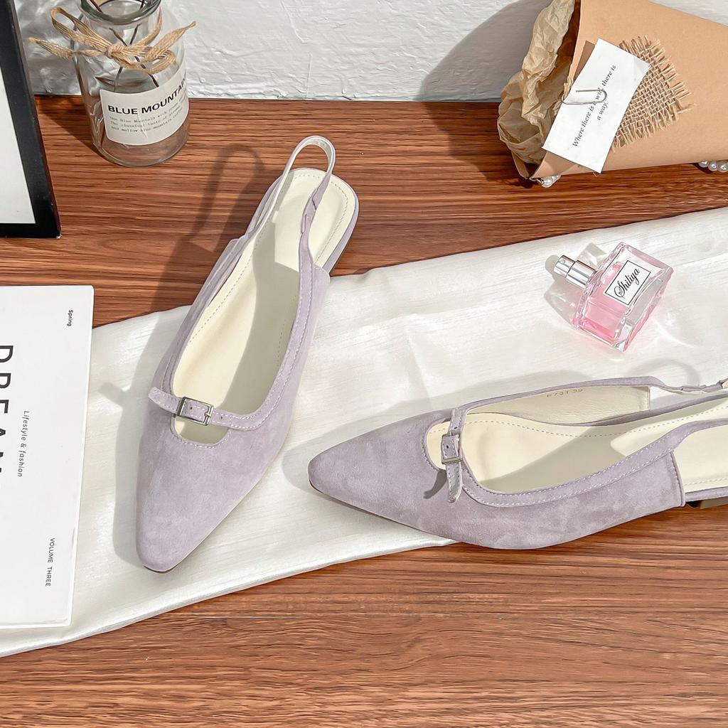 Women's shoes summer new fashion pointed temperament outer wear with skirts versatile fashion shoes soft soles not tired feet single shoes