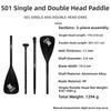 Adjustable Surfing Paddle Aluminum Alloy Water Sports Boat Paddle  for SUP Board and Kayak