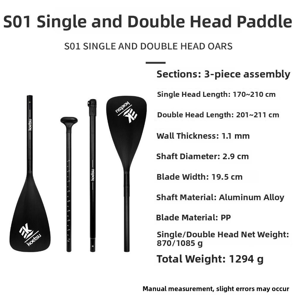 Adjustable Surfing Paddle Aluminum Alloy Water Sports Boat Paddle  for SUP Board and Kayak