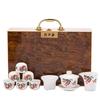 New ceramic, mutton fat jade porcelain, high-end gift box, tea set set, suitable for business enterprises, corporate liquor industry gifts
