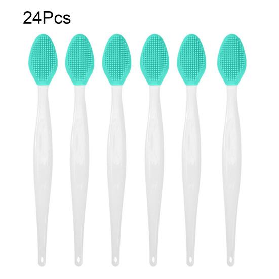 Silicone Lip Scrub Brush Double Sided Lip Exfoliator for Lightening Dark Lips Facial Cleaning Tool for Dry Skin Chapped Lips