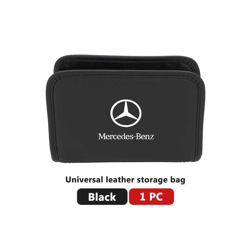 PISZ8 Car Seat Storage Organizer Phone Coins Key Stowing Tidying Tool For Mercedes Benz AMG A C E S G Class W201 W210 W108 W204 W205