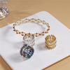 Heißer Magischer 2-in-1 Faltbarer Einziehbarer Armbandring Für Frauen Kreativer Dehnbarer Strassbesetzter Ring Armreif Schmuck