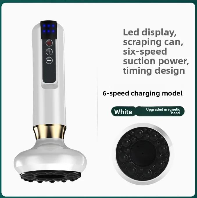 

Электрический инструмент Гуа Ша Меридианная щетка Интеллектуальное снятие давления Перезаряжаемая нагревательная доска Гуа Ша Умное устройство для вакуумного массажа