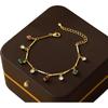 Vintage Bohemian Rainbow Heart Necklace & Diamond-Studded Bracelet Set