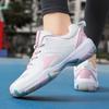 36-45 Couple Plus Size Shock-absorbing Anti Slip Breathable Fashionable Sports Tennis Shoes Badminton Shoes Table Tennis Shoes