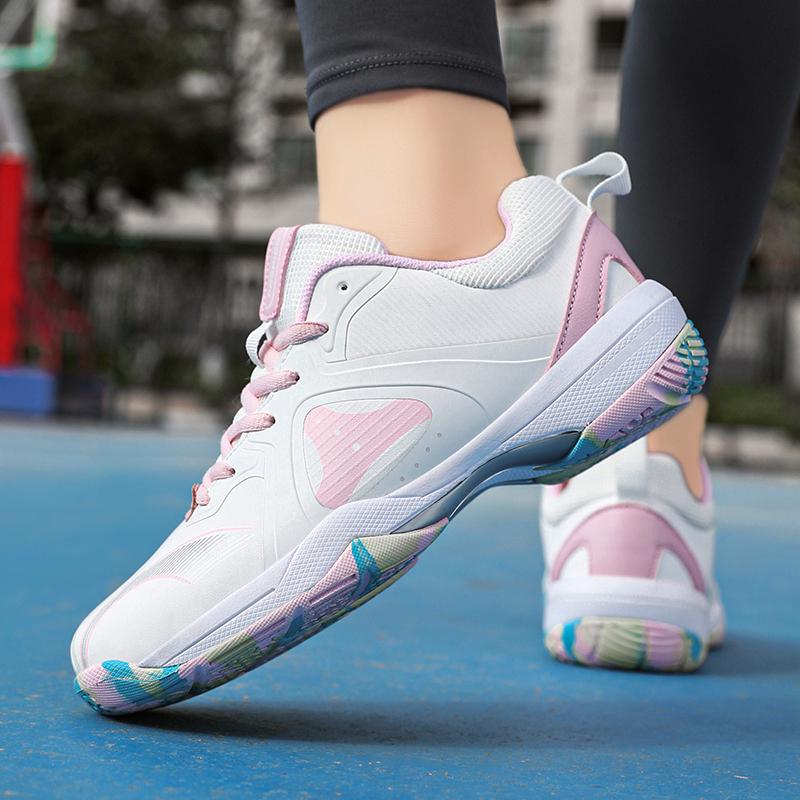 36-45 Couple Plus Size Shock-absorbing Anti Slip Breathable Fashionable Sports Tennis Shoes Badminton Shoes Table Tennis Shoes