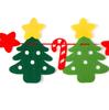 Fabric Xmas Ornaments Hanging Banner Christmas Decoration Party Supplies Christmas Pull Flag