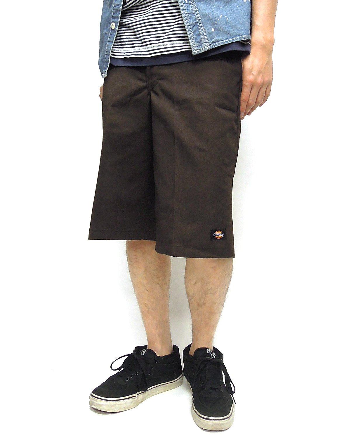 

Dickies USA Loose Dark Shorts, Model, Fit, Multi-Pocket (32 inch, Brown)