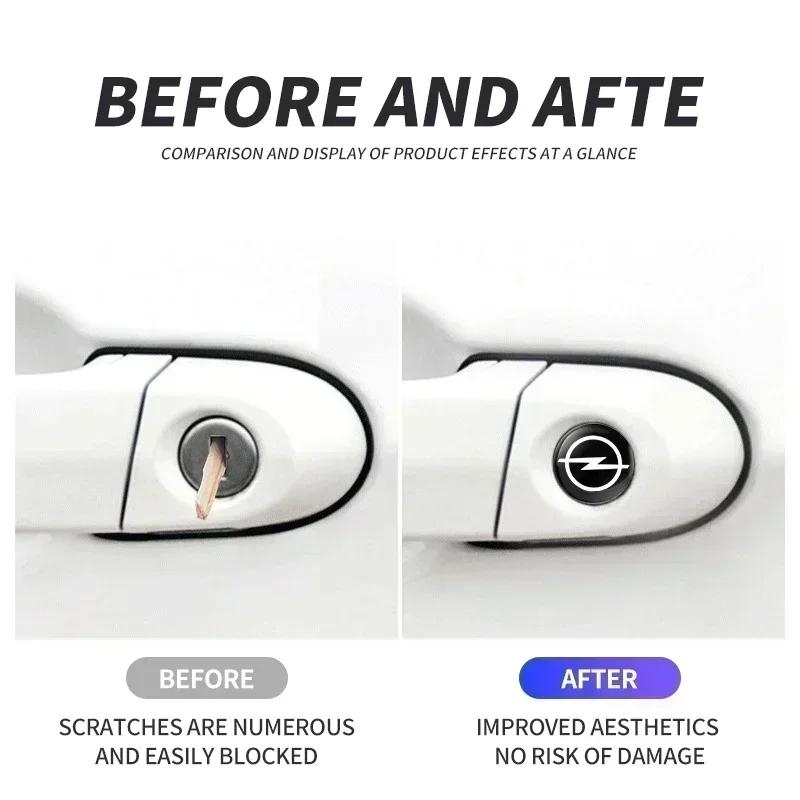 Czsvdy1 Czprfz1 10pcs Car Door Keyhole Stickers Styling Decorative For Opel Meriva Corsa Astra Vivaro Signum Insignia Mokka Adam Combo Junior