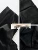 Women's High-Waisted Black Velvet Fishtail Midi Skirt - Fleece-Lined, Thickened, Slimming A-Line for Autumn/Winter