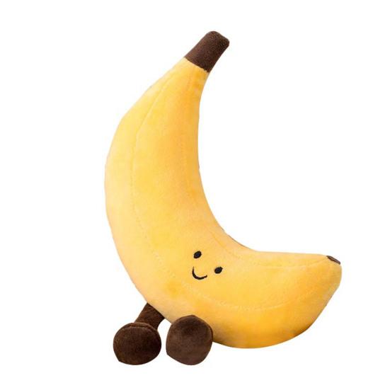 Fruit Plush Toy Lovely Banana Peach Pear Eggplant Cartoon Doll Plushies Ornament Soft Fruit Stuffed Doll Party Home Table Decoration Creative Gifts