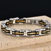 Punk Men's Biker Bracelet Motorcycle Style Chain 316l Stainless Steel Bracelets for Man Jewelry Accessory Birthday Gifts for Dad