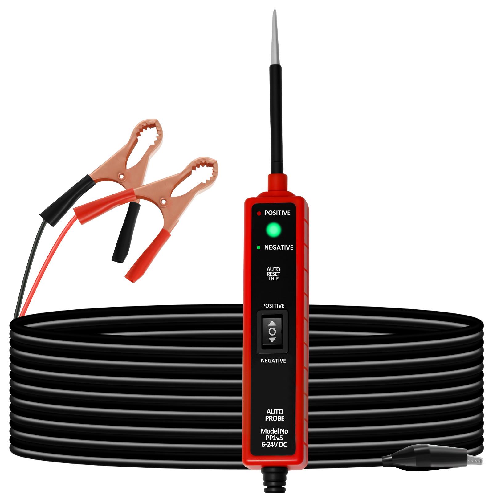 1/2PCS Digital Automotive Electrical Tester, 6-24V Car Power Circuit Probe, Multifunctional Electrical System Diagnosis Tool