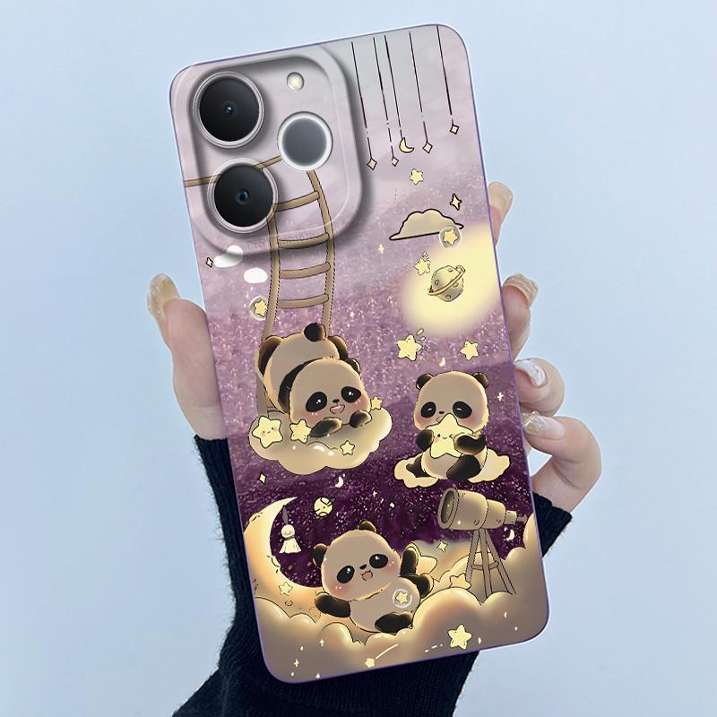 Casing For Realme Note 70 70T Phone Case Quality Soft Silicone Panda Sweet Girls Back Cover For Realme Narzo 80 Lite 4G Bumper