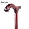 Red Wooden Single Joint Fashion Walking Stick Decorative Cospaly Cane Halloween Mace Crutch  Wand Crosier 92cm