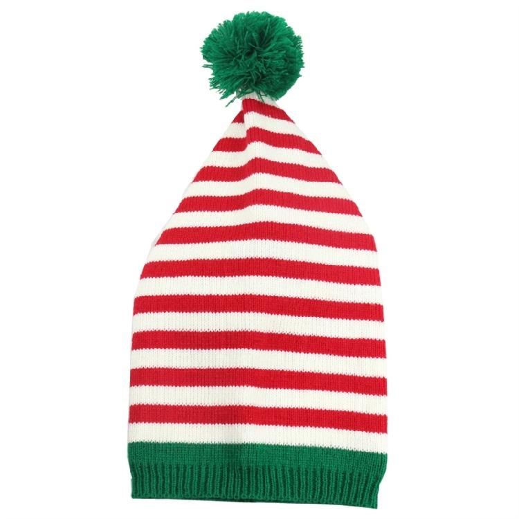 Christmas Knitted Hat Adult Kids Soft Santa Beanie Santa Hat New Year Party Kids