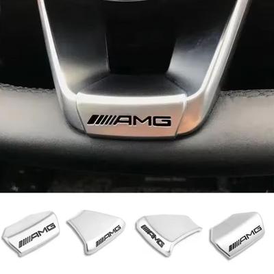 Für Mercedes Benz AMG GLC GLA GLB GLE GLS CLA W204 W205 W169 W176 Auto Lenkrad Emblem Aufkleber Auto Innenzubehör