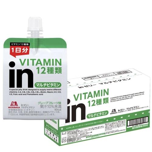 

Мультивитаминный гель со вкусом грейпфрута от Morinaga & Co., Ltd. (180 г x 6 упаковок) Питательная добавка желе, зарядка за 10 секунд, содержит 12 ежедневных витаминов