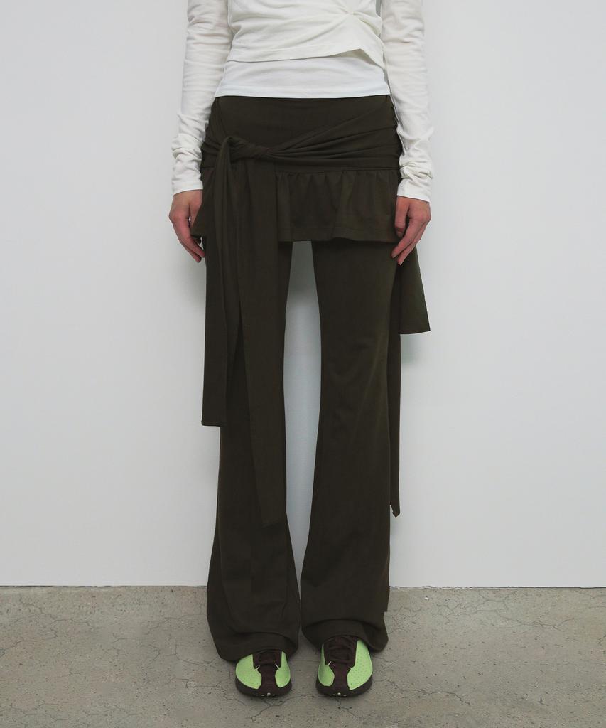 Saendeulig Strap Skirt Pants_Khaki
