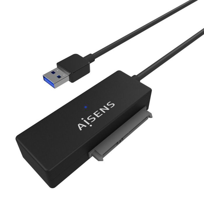 Adaptateur - aisens - ase-35a01b - sata 2,5"/3,5" - usb-a 2.0/3.0/3.1 gen1 - noir