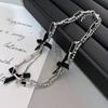 Bohemiean Star Fringe Clavicle Chain Dopamine Star Necklace Star Bowknot Choker Women Daily Outfits Delicate Jewelry
