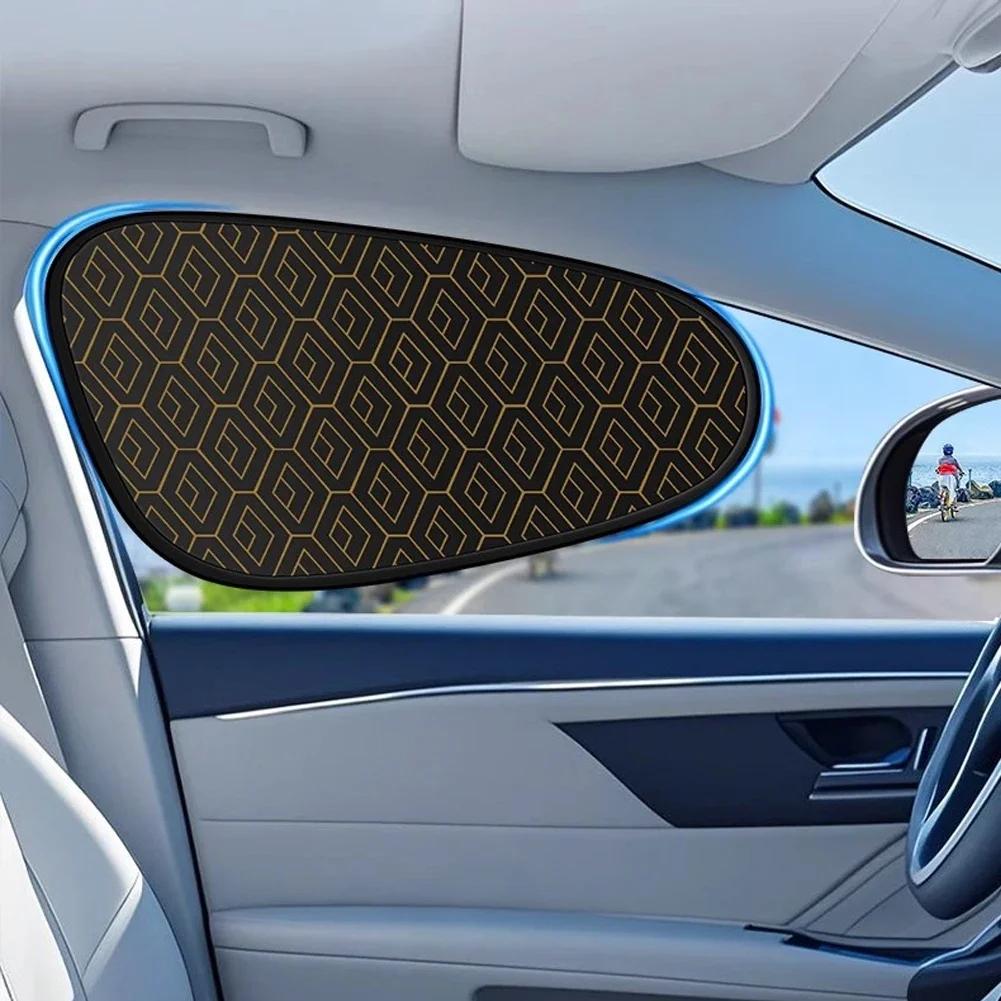Electrostatic Curtain for Car Side Window Sun Protection Cover Foldable Car Sun Shade 99.9% UV Ray Blocking Window Heat Blocking