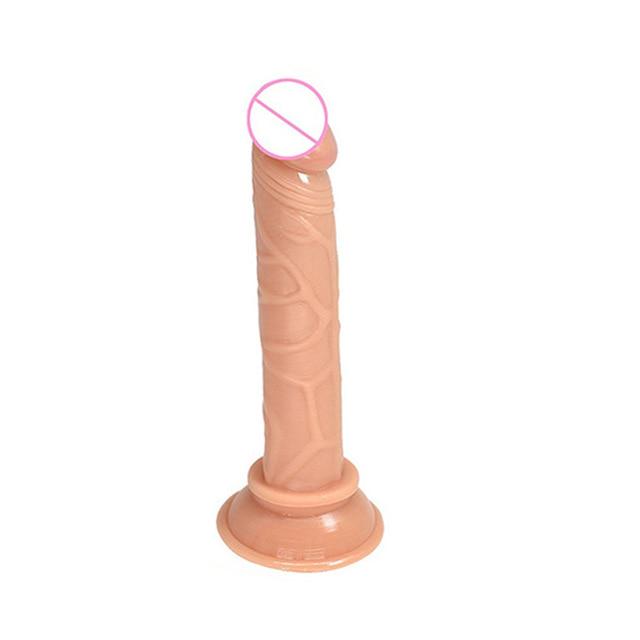 Dildo din jeleu moale Dildo anal realist Penis Ventuză Masculin Penis Masturbare feminină Jucării erotice