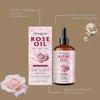 2025 Rose Oil for Face & Body - Organic Cold-Pressed Rose Oil for Skin, Hair & Nails | Vegan & Cruelty-Free Moisturizing Oil for Daily Use