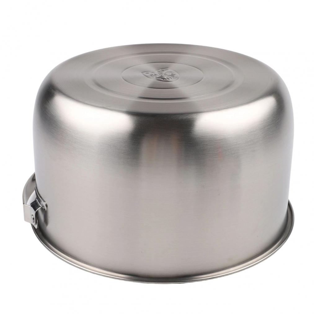 Leicht zu reinigendes Camping-Kochgeschirr Outdoor-Kochen Edelstahl-Topf