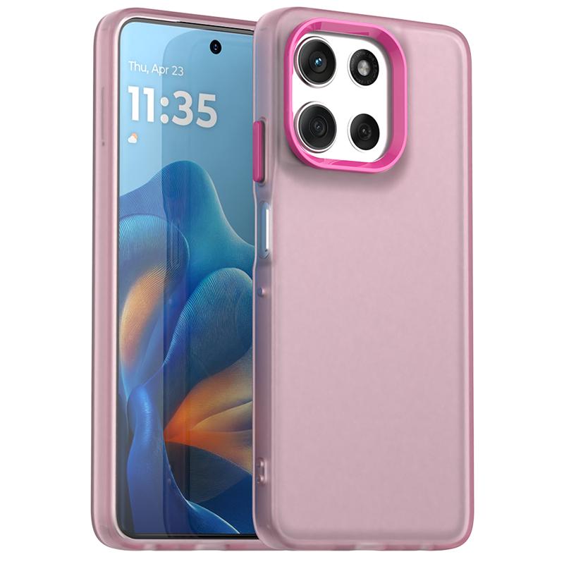 Anti-Drop Candy Color Case For Motorola Moto G56 Matte PC Transparent Back Case Moto G56 G66j G66y G86 Cover For Moto G56 Case