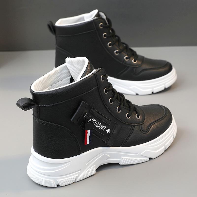 High-top new early autumn thick-bottomed mountaineering British style Martin boots sports niche short boots