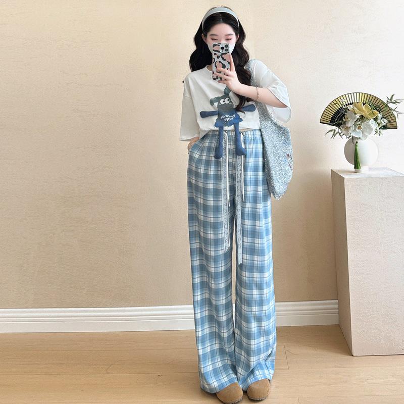 2026 Summer Maternity Loose T-shirt & Pants Set Extra Large (XL)