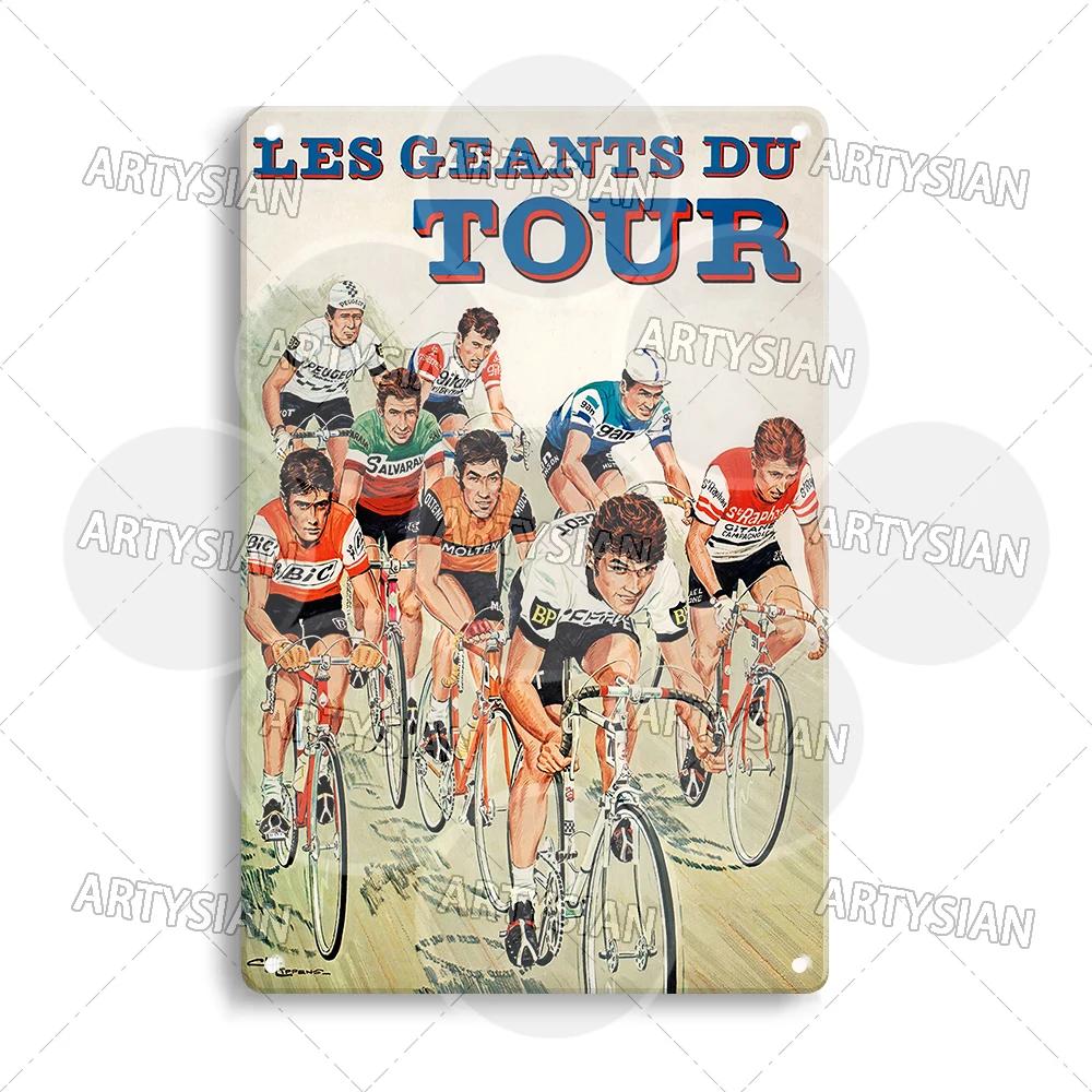 Tour de France Metal Sign Cycle Bicycle Racing Plaque Course de la Paix Championnat du monde Tour of Peace Vel’ d’Hiv Alcyon