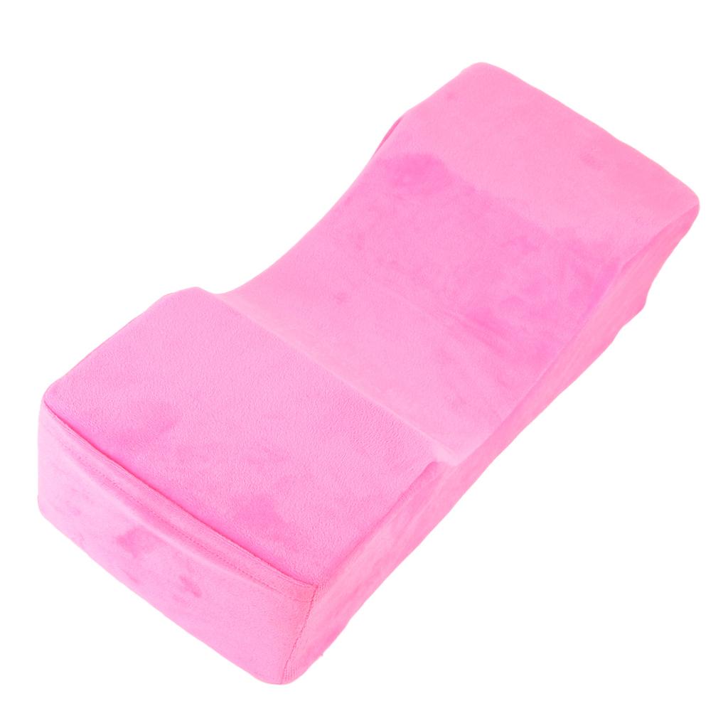Cuscino Morbido Elastico per Estensioni Ciglia Buty Salone Innesto Ciglia Cuscino a Forma di U(Rosa )