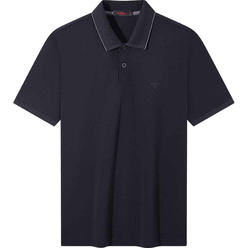 SEVEN Men's Silk Blend Jacquard Polo Shirt