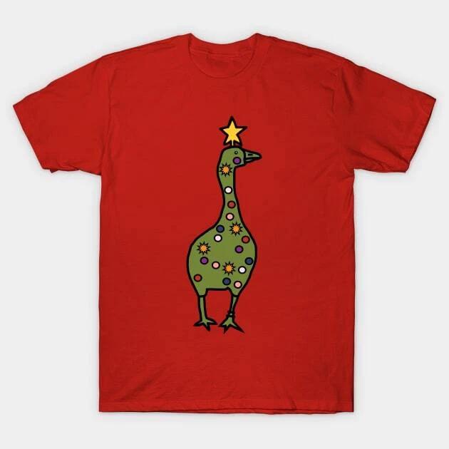 Funny Christmas Tree Gaming Goose Made in Australia T-Shirt 2XL