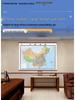 2025 China & World Map Wall Chart, 2x1.5m, Laminated & Waterproof for Offices