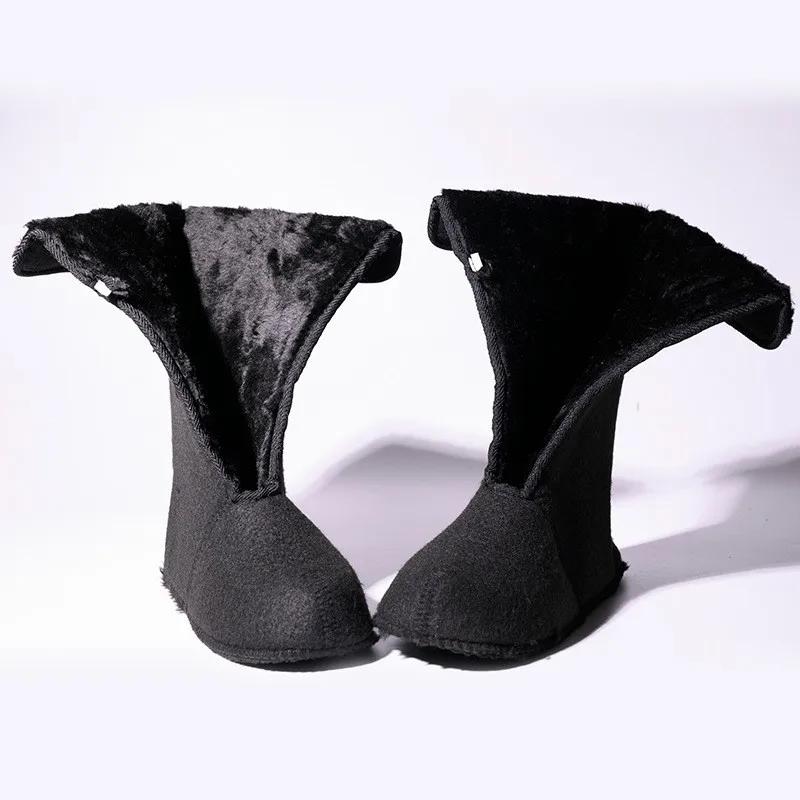 2024 thick soled EVA rain boots men's plush warm snow boots waterproof and cold resistant cotton shoes