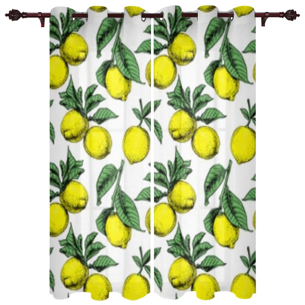 Грейпфрут Лимон Акварельная Живопись Оконные Шторы Домашний Декор Шторы Для Гостиной Шторы Для Кухни Панельные Шторы Для Спальни