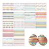 16pcs Waterproof Easter Egg Candle Glitter Stickers Cute Easter Stickers Adhesive Decor Holiday Party Gifts Decorative Stickers