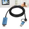 USB To HD Multimedia Interface Adapter Plug and Play USB Type C Converter Cable for Phone Laptop 6.6