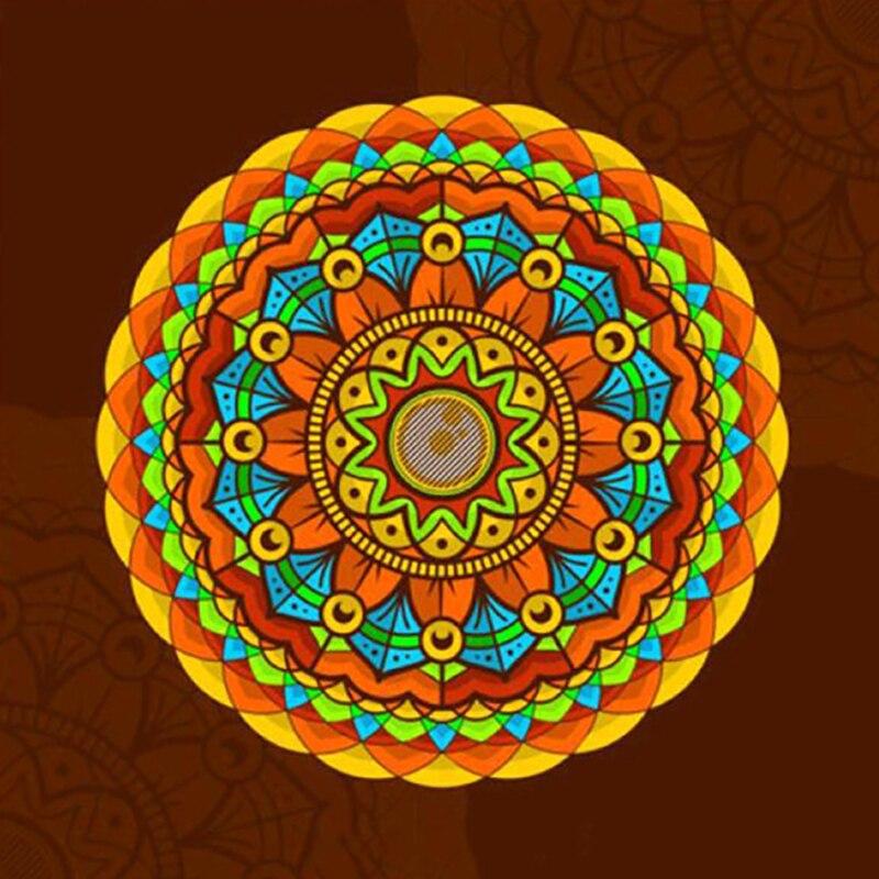 5D Diamond Painting Mandala Flowers Modern Pattern DIY Full Round Drill Cross Stitch Diamond Embroidery Home Decor Gift
