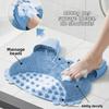 Crab Shape Shower Foot Scrubber Mat Cartoon Magnet Bead Massage Shower Pad Comfortable Creative Non-slip Bath Rug