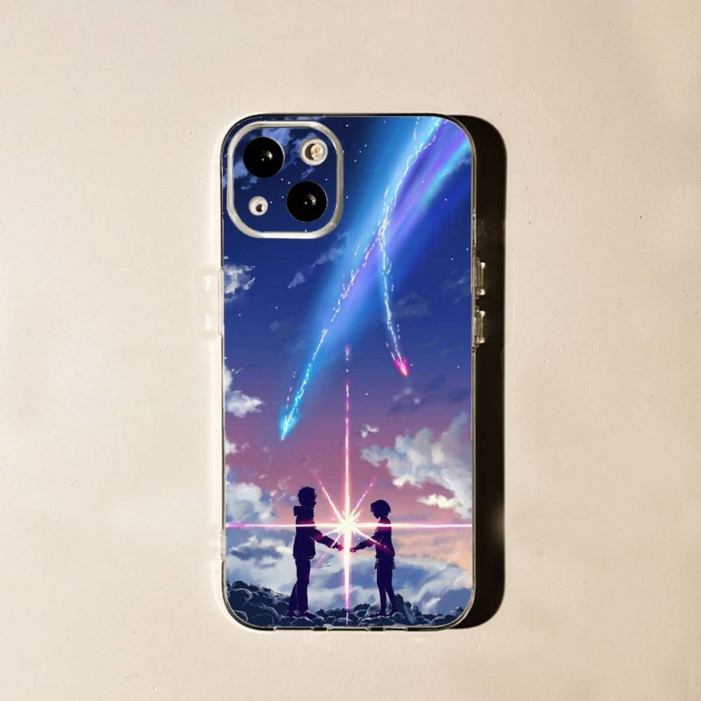 

Anime your N-names Phone Case For iPhone 16,15,14,13,12,11 Plus,Pro,Max,XR,XS,X,7,8 Plus,SE,Mini Soft Transparent Cover iPhone13PRO